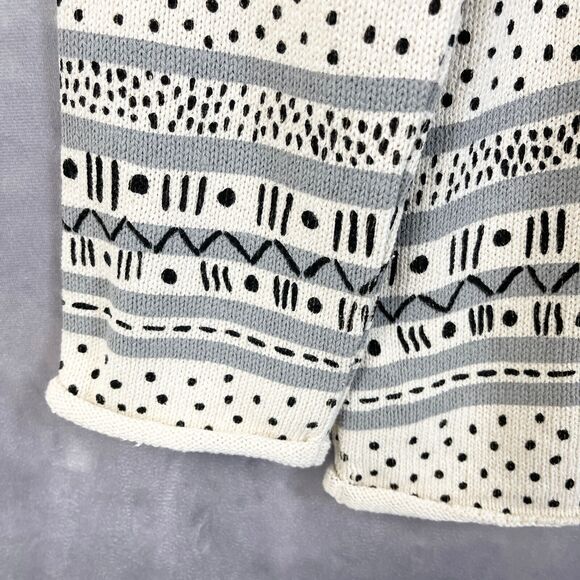 Gudrun Sjoden Favorite Sweater Womens Medium Cotton Rita Geometric Artsy Skandi - Picture 5 of 10